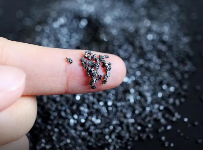 Polvere di Sic refrattaria 99% purezza Carborondone Grit Carburo di silicio Polvere abrasiva 0