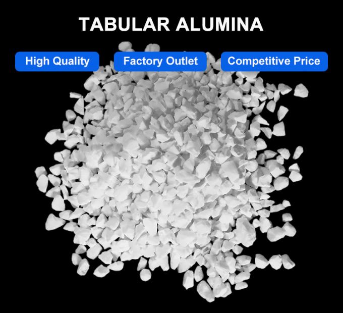 Materiale refrattario Alumina fusa di corindone tabulare 99,5% Al2O3 Alumina tabulare con prezzo di fabbrica 0