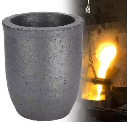 Forno di fusione per induzione Sic Saggar Carburo di silicio Grafite crogiolo per la fusione rame alluminio oro