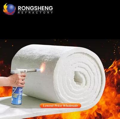 Forni industriali Materiali isolanti di supporto Coperta di fibre ceramiche solubili spessa 10-50 mm Feltro di fibre ceramiche refrattarie
