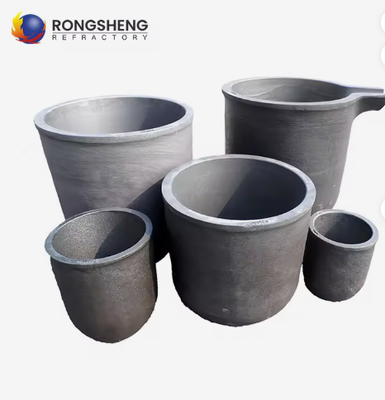 Fabbrica di fornitura grande Sic crogiolo 50kg 350kg Silicon Carbide Pot Sagger Silicon Carbide crogiolo per la fusione di ghisa