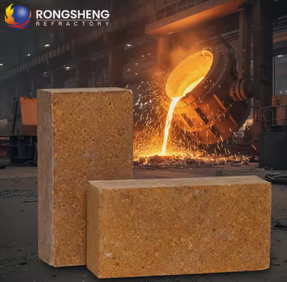 Rongsheng Magnesio ad alta temperatura mattoni 92 95 MGO Magnesite mattoni di accumulo di calore Refractory Magnesia mattoni 230x114x65mm