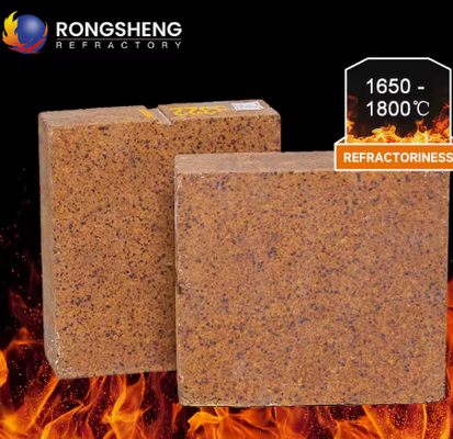Rongsheng Refractory Magnesio Ferro Spinel Bricks Alta refrattaria 1800°C Magnesia Alumina Spinel Bricks Per Forno di cemento