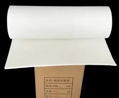 0.3-15 mm Spessore carta di fibra di silicato di alluminio 1260 carta di fibra di ceramica isolante termico