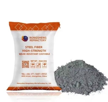 Prezzo buono Fibra di acciaio ad alta resistenza rinforzata Refractory Castable For Furnace