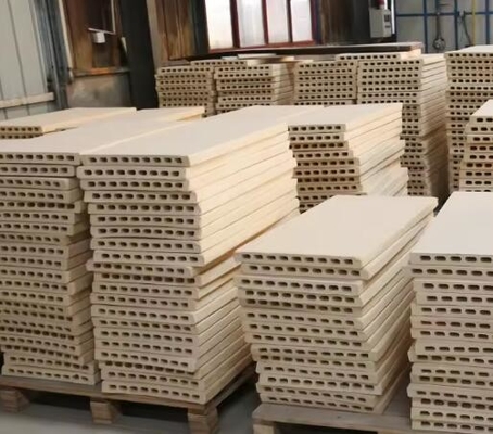 Arredamento di forno in ceramica Piastra di supporto in cordierite mullite Ripiano di forno refrattario Cordierite mullite Tavola per forni in galleria