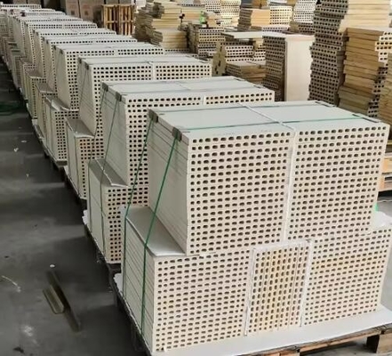 Arredamento di forno in ceramica Piastra di supporto in cordierite mullite Ripiano di forno refrattario Cordierite mullite Tavola per forni in galleria