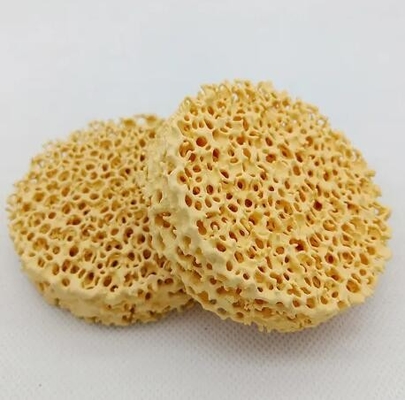 Filtro di schiuma in ceramica di allumina refrattaria ad alto porosità Filtri in ceramica di zirconio per fonderia