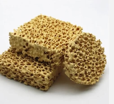 Filtro di schiuma in ceramica di allumina refrattaria ad alto porosità Filtri in ceramica di zirconio per fonderia