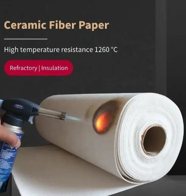 Prodotto di fabbrica 2 mm 10 mm Materiale refrangente di fibra ceramica di lana 1260c Isolamento termico carta di fibra ceramica