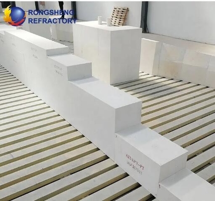 Materiale refrattaria fuso di alta qualità zirconia corindone mattoni azs blocco refrattaria elettrofusa