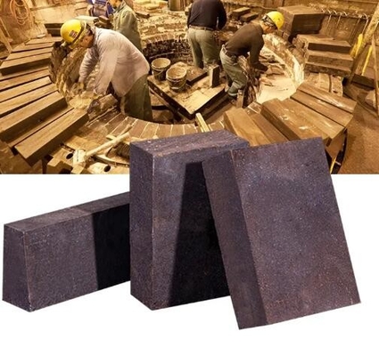 Magnesia rilegata fusa mattoni cromati ad alta temperatura fuoco mattoni sinterizzati di cromo-magnesite per forno di raffinazione