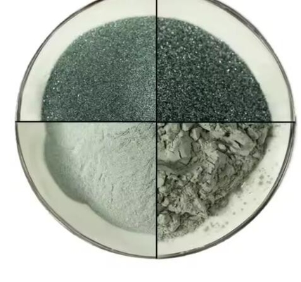 Purezza elevata 99% Sic polvere 16#~2000# Carburo di silicio verde refrattaria per abrasivi e sabbiatura
