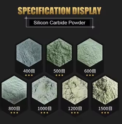 Purezza elevata 99% Sic polvere 16#~2000# Carburo di silicio verde refrattaria per abrasivi e sabbiatura