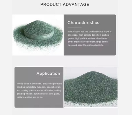 Polvere di carburo di silicio verde nero ad alta purezza 98% 99% SIC Emery Carborundum Grit