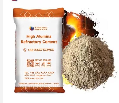 Cimento refrattarie ad alta temperatura A600 Ca60 Ca80 Alta alumina Cimento refrattarie per la costruzione di forni