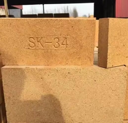 Mattoncini di alluminio per il fuoco SK34 SK36 SK38 SK40 Mattoncini di alluminio refrattari per forno rotativo