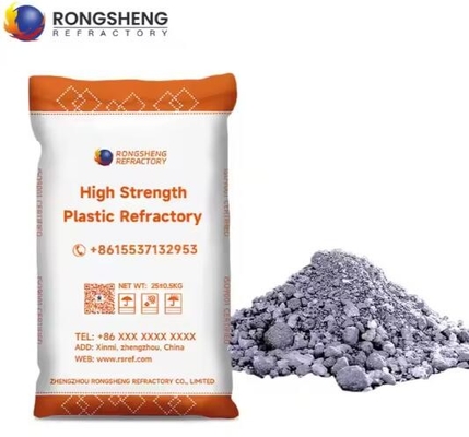 Plastico refrattaria resistente all'usura per 1500C Temperatura massima di servizio in caldaie e forni
