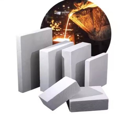 Forno di rivestimento forno di alluminio silicato Tavola resistente al calore 20mm 50mm 1430 gradi Tavole isolanti inorganiche in fibra ceramica