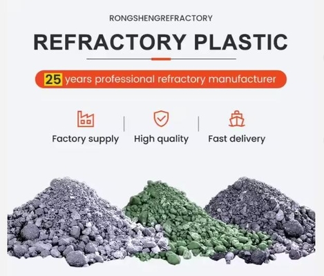 Materiale plastico refrattaria di alta alumina ceramica Mortaio zircone cromo corindone Materiale plastico refrattaria resistente all'usura per altiforni a caldo