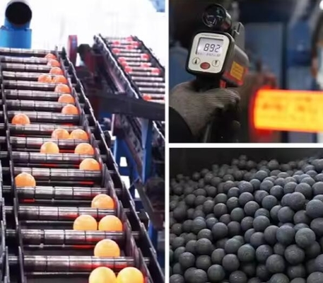 Medio di rettifica di alta qualità sfera di fusione 20 mm 60 mm 120 mm sfere di acciaio cromo per il cemento di potenza del mulino a sfere