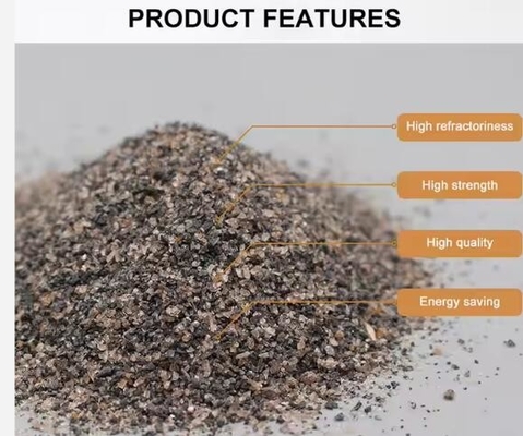 56-58% Al2o3 Refractorio Andalusite Prezzo 0-1mm 1-3mm 200 mesh Materie prime refrattarie