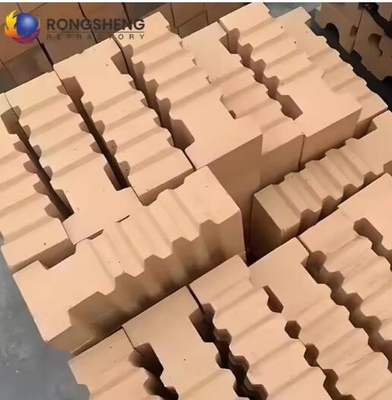 Fornace industriale mattoni a fuoco sospeso eccellente resistenza agli urti termici refrattari ad alta alumina mattoni di ancoraggio per stufe calda