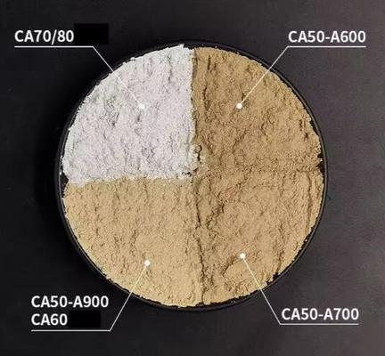 Cimento refrattario aluminato di calcio Ca50 Ca60 Ca70 C80 Alto contenuto di allumina Cimento da fuoco per fusibili refrattari