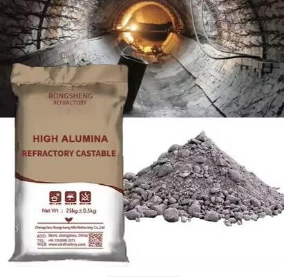 Rongsheng Refractory Casting Low Cement Refractory Casting 1650°C High Alumina Casting For Furnace Boiler Lining