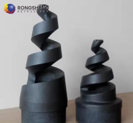 SIC refrattario ugello ceramico di desolforazione Carburo di silicio tubi a spirale ceramici Si3N4 Nitruro di silicio ugello di gas di spruzzatura
