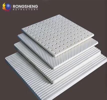 1450-2000C High Temperature Ceramic Kiln Shelf Cordierite Mullite Batts Round/Square Cordierite Tile Plates For Refractory