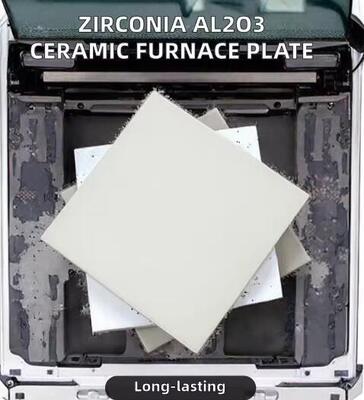 Piastra ceramica di zirconia Al2O3 per forno ad alta temperatura Applicazione ceramica industriale Taglio personalizzato Processo di piegatura
