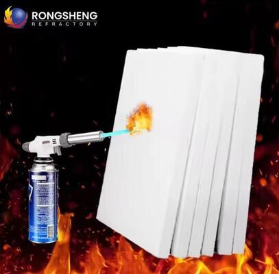 Pannelli in fibra di mullite policristallina Cina 1600C 1800C Pannello in fibra ceramica di mullite Rivestimento refrattario per forno Piastra isolante