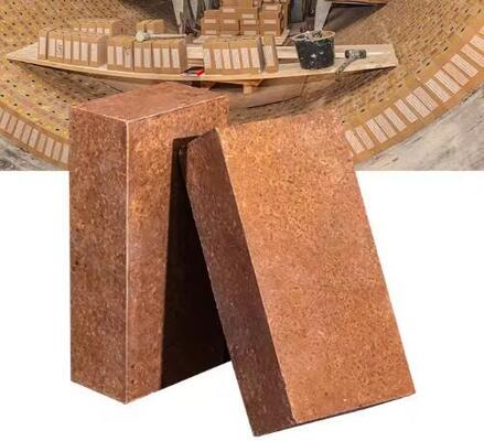 Grandi mattoni di magnesio refrattari ad alta temperatura eccellente resistenza agli scorie mattoni di magnesia sinterizzati per rivestimenti di forni in acciaio