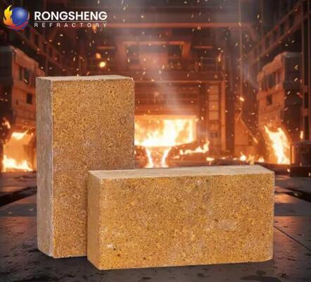 Grandi mattoni di magnesio refrattari ad alta temperatura eccellente resistenza agli scorie mattoni di magnesia sinterizzati per rivestimenti di forni in acciaio