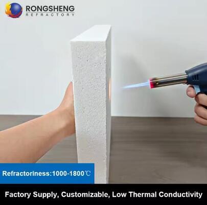 Pannello isolante in fibra ceramica in silicato di alluminio resistente al calore per rivestimento forni e forni 20mm 50mm 1260 1430 gradi