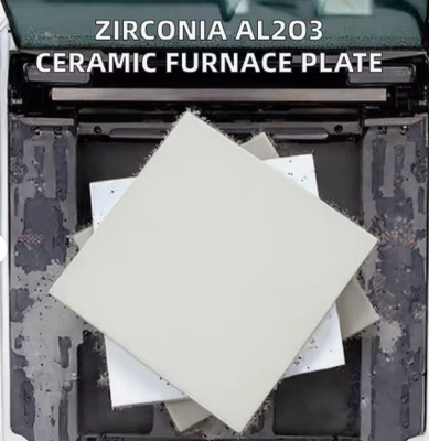 Zirconia Al2O3 Piastra ceramica Quadrata Forno ad alta temperatura Applicazione industriale Taglio personalizzato Curvatura di lavorazione RongSheng