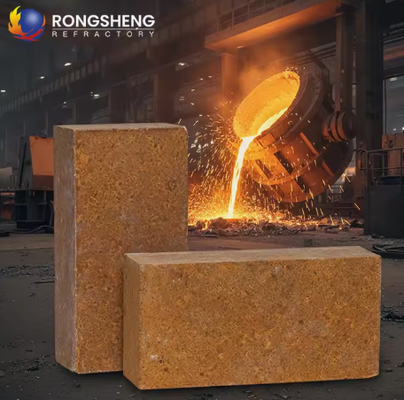 Rongsheng Magnesio ad alta temperatura mattoni 92 95 MGO Magnesite mattoni di accumulo di calore Refractory Magnesia mattoni 230x114x65mm