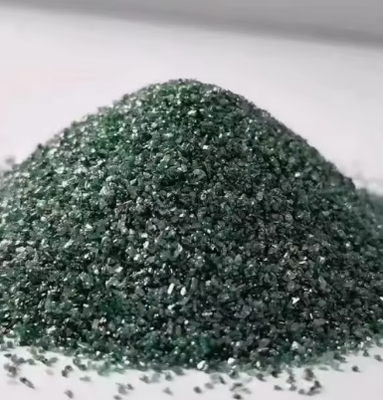 RONGSHENG di alta purezza polvere di carburo di silicio verde ghiaia abrasiva 240# 360# F1200 alta resistenza 1900 ceramica refrattaria