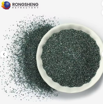 RONGSHENG di alta purezza polvere di carburo di silicio verde ghiaia abrasiva 240# 360# F1200 alta resistenza 1900 ceramica refrattaria