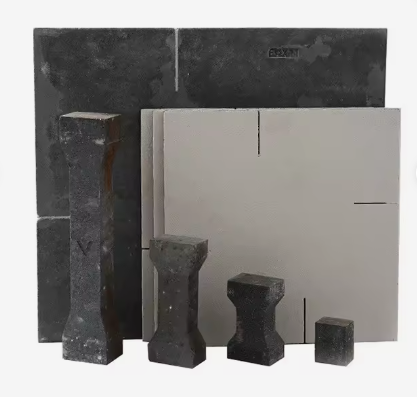 Piastre refrattarie del focolare della ceramica del carburo di silicio del piatto di formato su ordinazione di Sic Mensole del forno del carburo di silicio legate con nitruro