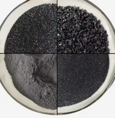 Polvere di carburo di silicio nero di alta qualità 97-99% Purezza Sic Abrasivo Refrattario di lucidatura Carburo di silicio
