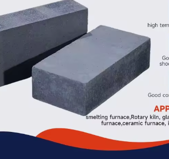 Granite refrattarie ad alta temperatura a base di nitruro di silicio e carburo di silicio legate per rivestimento dei forni ad alta temperatura