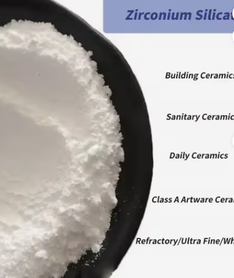 Prezzo di fabbrica 65% Zrsio4 polvere fine zirconio silicato zircone farina 325 mesh silicato zirconio per la fusione di rivestimento