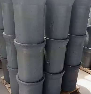 Fabbrica di fornitura grande Sic crogiolo 50kg 350kg Silicon Carbide Pot Sagger Silicon Carbide crogiolo per la fusione di ghisa