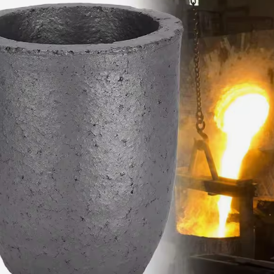 Fabbrica di fornitura grande Sic crogiolo 50kg 350kg Silicon Carbide Pot Sagger Silicon Carbide crogiolo per la fusione di ghisa