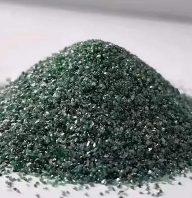 RONGSHENG di alta purezza polvere di carburo di silicio verde ghiaia abrasiva 240# 360# F1200 alta resistenza 1900 ceramica refrattaria