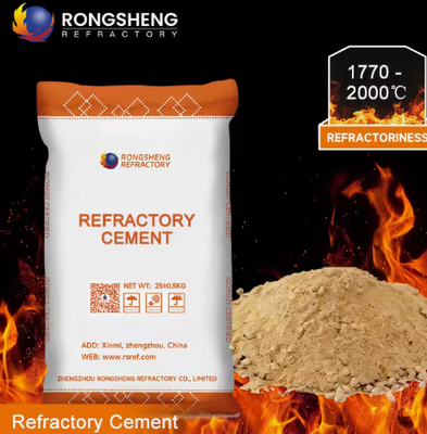 Cemento refrattario ad alta temperatura Ca-70 Ca-75 Ca-80 Cemento alluminato di calcio resistente al calore a presa rapida
