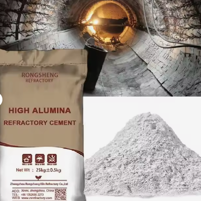 Fabbricante di cemento refrattario Alto contenuto di allumina Cimento 1800C Cimento refrattario di malta Per impianto di forno di cemento