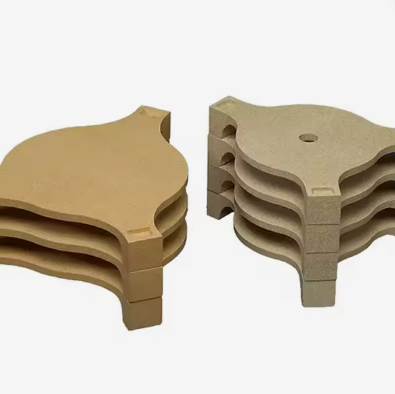 Rongsheng Refractory High Temperature Cordierit Mullite Batts Ceramica Forno Arredamento Cordierite Tavola Forno Mensole Piastra di supporto